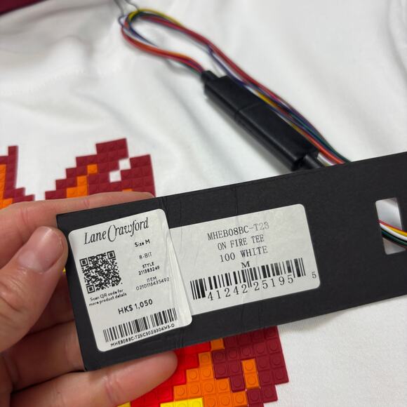 NWT Mostly Heard Rarely Seen 8-Bit On Fire Tee Shirt Men's Medium Elmo Meme - Picture 6 of 12